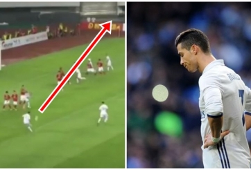 VIDEO: Sững sờ trước cú đá phạt tệ nhất sự nghiệp Ronaldo