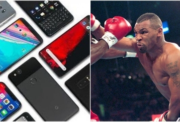 Người tương lai quay cảnh Mike Tyson thi đấu bằng smartphone