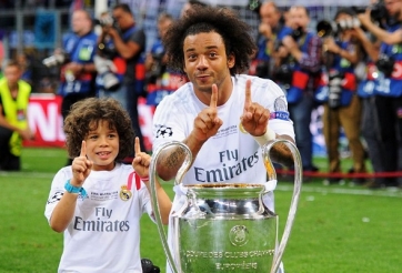VIDEO: Cả đội Real phát cuồng vì tài năng của con trai Marcelo