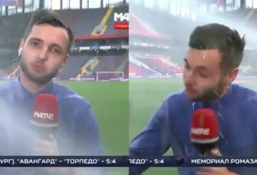 VIDEO: Bị 'tấn công', phóng viên vẫn bất chấp để hoàn thành nhiệm vụ