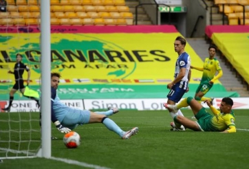 Norwich thêm chắc suất xuống hạng sau thất bại tối thiểu