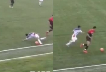 VIDEO: Cầu thủ cùng lúc sắm vai Ramos và Messi