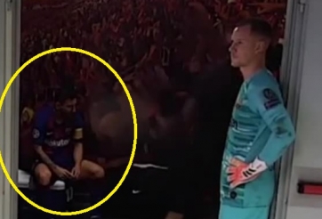 VIDEO: Messi ngồi chết lặng sau cơn ác mộng ở Lisbon