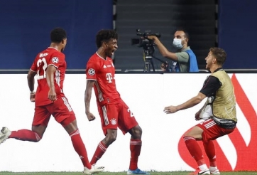 Coman đau lòng sau khi ghi bàn giúp Bayern vô địch