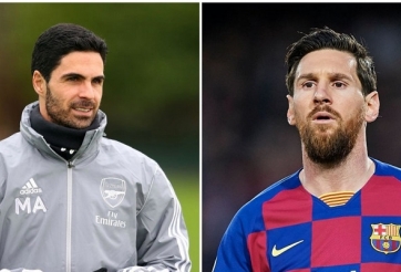 HLV Arsenal chào đón Messi đến chinh phục Ngoại hạng Anh