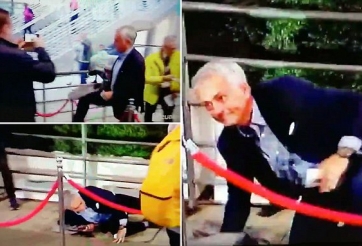 VIDEO: Mourinho 'vồ ếch' khiến đám đông hò reo không ngớt