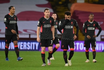 Liverpool thua sốc 2-7 ở Ngoại hạng Anh