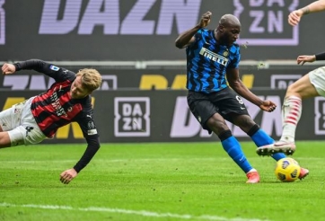 Song sát Lukaku-Martinez khiến AC Milan đại bại
