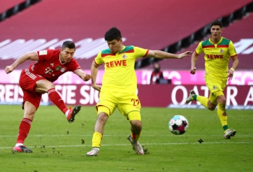 Bayern đè bẹp Koln với cú đúp của Lewandowski