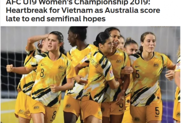 Báo châu Á tiếc nuối sau thất bại của U19 nữ Việt Nam