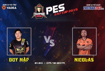 Duy Mập giành vé vào tứ kết PES 247 Cup