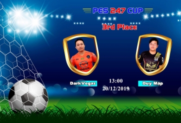 Duy Mập giành giải 3 giải PES 247 Cup