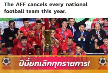 Bóng đá Đông Nam Á đóng băng hết năm 2020