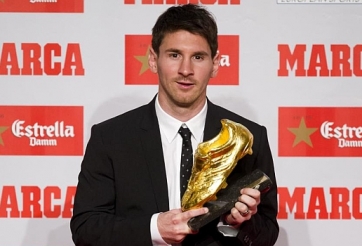 Leo Messi chính thức nhận giải Chiếc giày Vàng