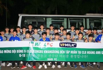 Đội bóng Hàn Quốc đã đặt chân tới HAGL