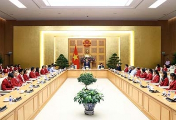 Thủ tướng gặp mặt đoàn thể thao Việt Nam tham dự ASIAD 2018