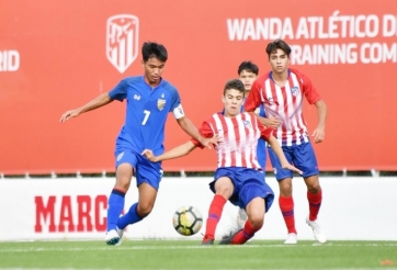 Đại thắng A. Madrid 7-0, U16 Thái Lan tự tin đá giải châu Á