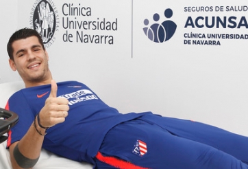 VIDEO: Morata rạng rỡ ngày trở về A. Madrid