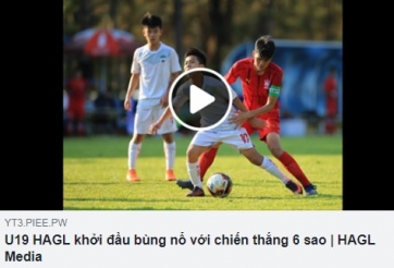 VIDEO: Highlights HAGL 6-0 Bình Định (U19 Quốc Gia 2019)