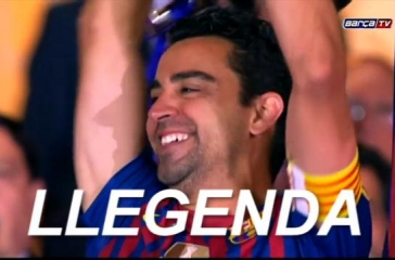 VIDEO: Clip tri ân đội trưởng Xavi của Barcelona