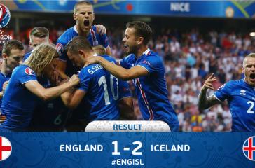 Video bàn thắng: Anh 1-2 Iceland (Vòng 1/8 Euro 2016)