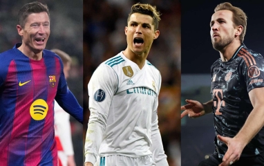 Lewandowsk lập kỷ lục sánh ngang Ronaldo tại Champions League