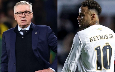 HLV Carlo Ancelotti bị chỉ trích dữ dội vì Neymar