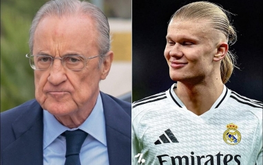 Chủ tịch Perez thả tín hiệu Real Madrid chiêu mộ Haaland