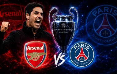 Arsenal đón cú hích cực lớn khi đối đầu PSG ở chung kết cúp C1
