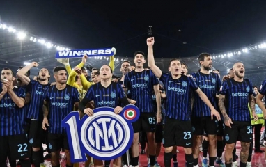 Đánh bại Lazio, Inter Milan chính thức giành cú đúp danh hiệu nước Ý