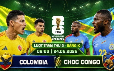 Dự đoán tỷ số Colombia vs CHDC Congo: 2 bàn cách biệt
