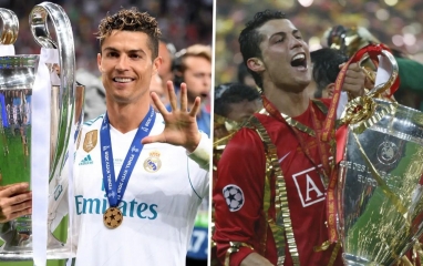 Ronaldo bị loại khỏi đội hình hay nhất lịch sử Champions League