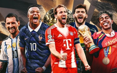 BXH Quả bóng Vàng 2026: Bất ngờ với thứ hạng của Lionel Messi