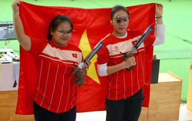 Xạ thủ trẻ Việt Nam hạ ngôi sao Olympic, giành HCV bắn súng châu Á