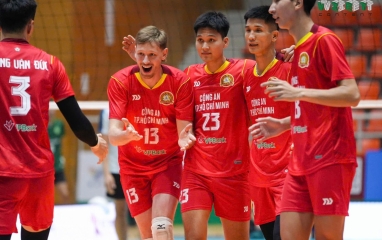 Trực tiếp bóng chuyền Công an TPHCM vs Sanest Khánh Hòa, 14h30 hôm nay 9/4