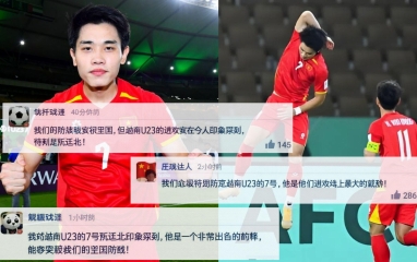 CĐV Trung Quốc đồng loạt lên tiếng về Đình Bắc trước trận bán kết