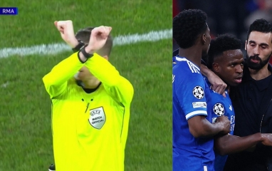 Tín hiệu hình chữ thập trong trận đấu giữa Benfica và Real Madrid có ý nghĩa gì?