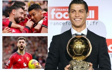 Bruno Fernandes chính thức sánh ngang Ronaldo phiên bản Quả bóng vàng