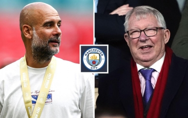HLV Pep Guardiola chính thức vượt qua Sir Alex Ferguson