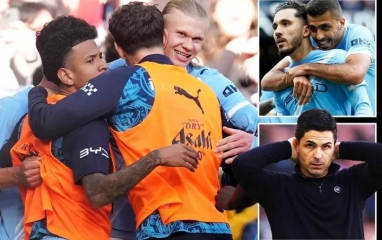 CĐV Man City đồng loạt làm 1 điều để chế giễu Arsenal