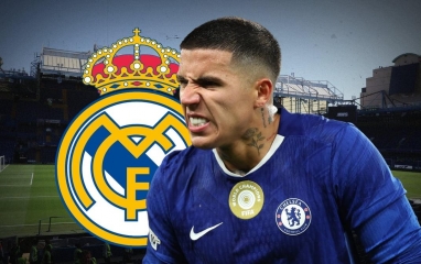 Enzo Fernandez có mặt tại Madrid