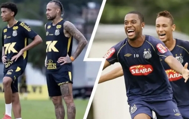 Neymar xô xát với con trai Robinho