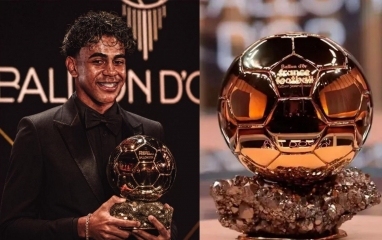 Quả bóng Vàng 2026 công bố về Yamal, bỏ xa Messi và Ronaldo