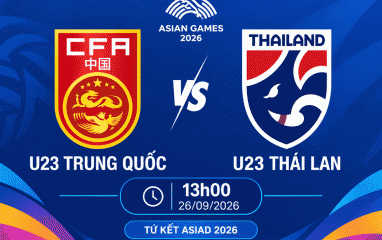 Nhận định U23 Trung Quốc vs U23 Thái Lan: Thái Lan phá nổi bức tường 1 bàn thua?