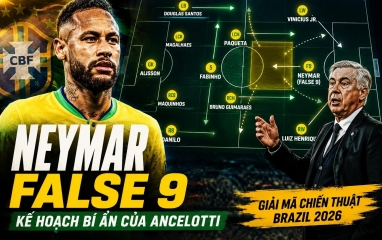 Carlo Ancelotti 'Messi hóa' Neymar, Brazil chuẩn bị bùng nổ