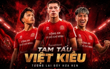 Đội bóng Công An sở hữu tam tấu Việt kiều cực khủng tại V.League 2026/27