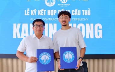 CHÍNH THỨC: Nam Định công bố tiền đạo Việt kiều Pháp cực lạ