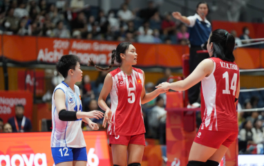 ĐT bóng chuyền nữ Việt Nam thắng thuyết phục Hong Kong, giành vé tứ kết ASIAD 2026