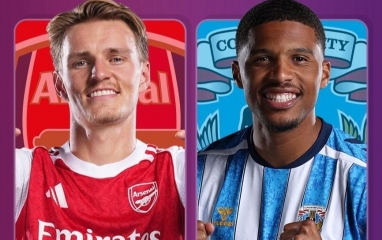 Link xem trực tiếp Arsenal vs Coventry, 2h00 hôm nay 22/8