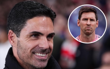 Arteta phấn khích: 'Messi nhìn người cực chuẩn, hy vọng anh ấy đúng'